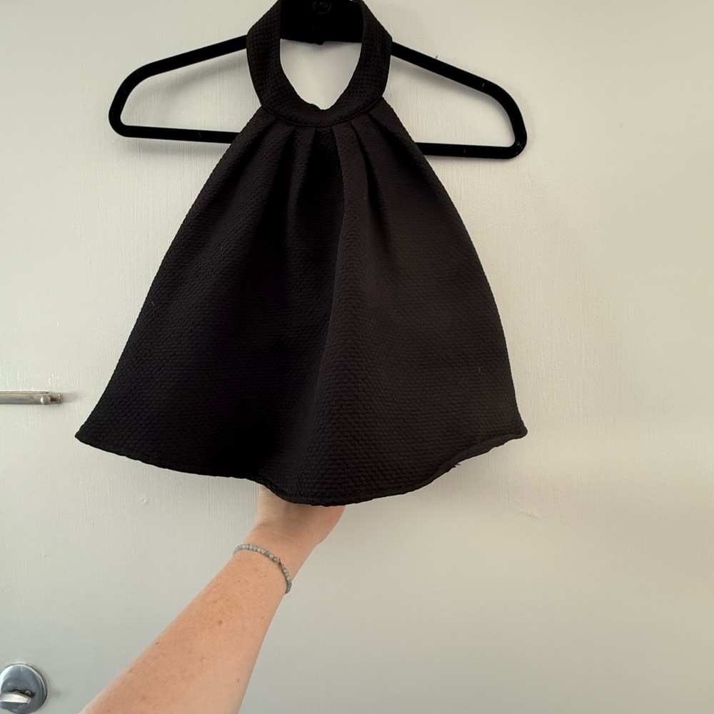 Elegant Black Crop Top